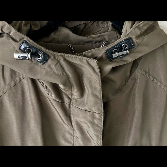 BCBGMaxAzria Olive Green Hooded Utility Jacket - Picture 3 of 10